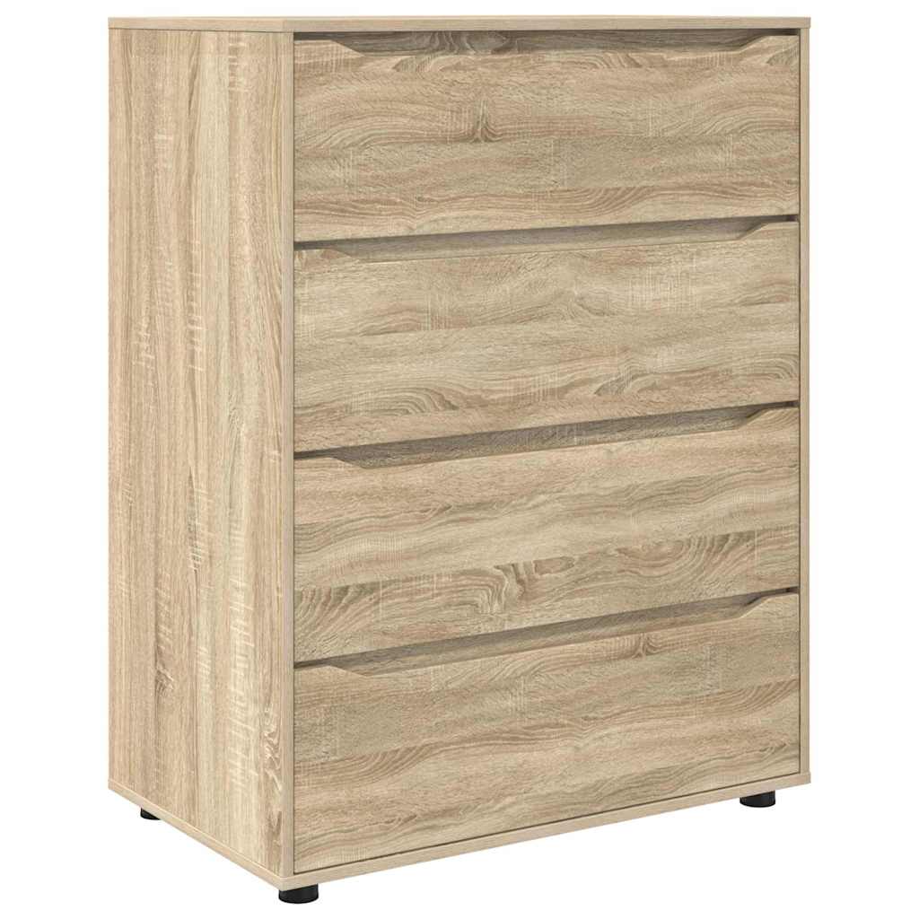 Storage Cabinets Sonoma Oak 80 x 48 x 105 cm Engineered Wood