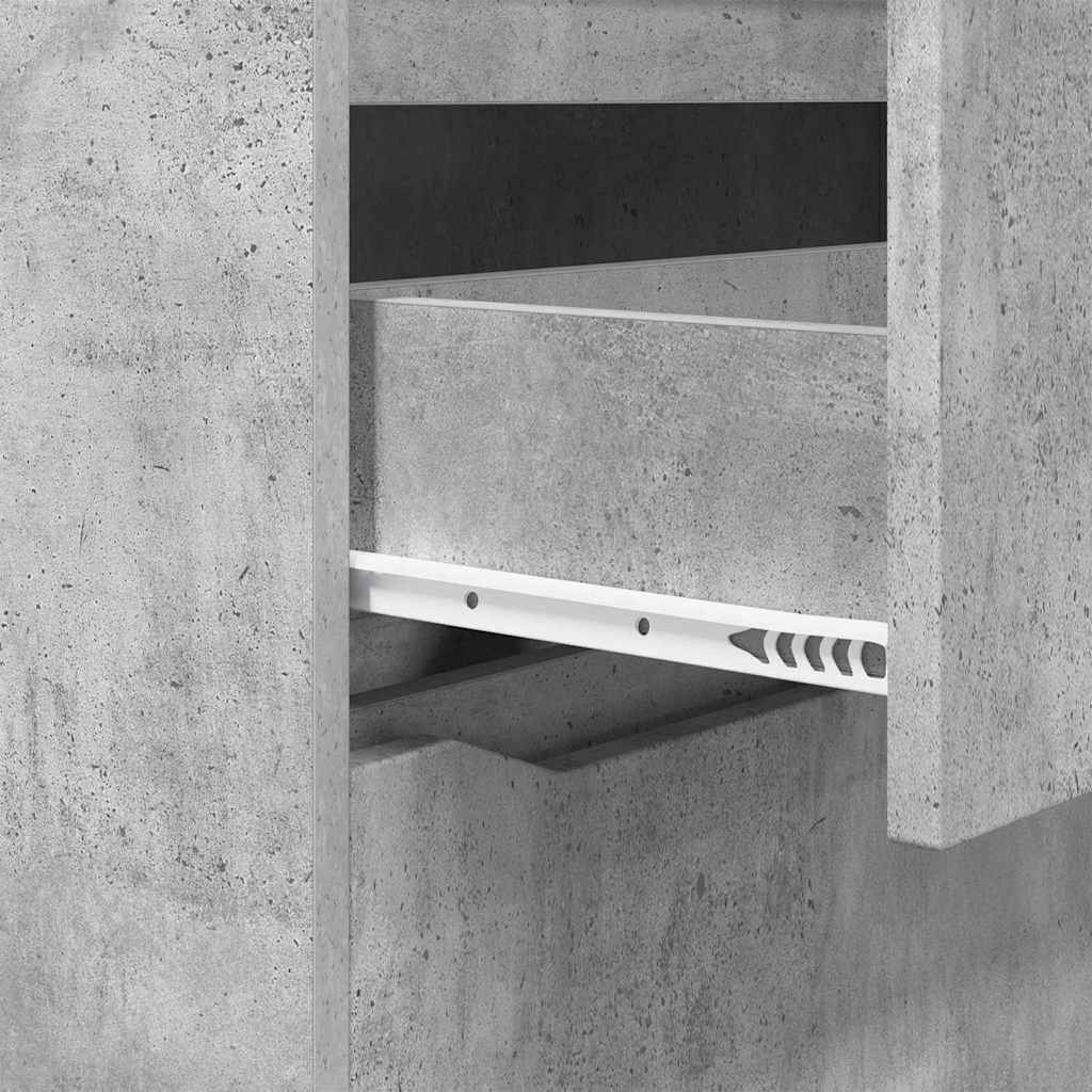 Storage Cabinets Concrete Grey 80 x 48 x 105 cm Engineered Wood