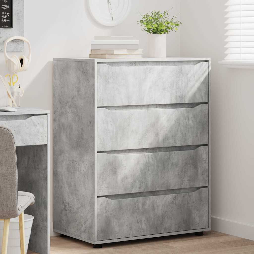 Storage Cabinets Concrete Grey 80 x 48 x 105 cm Engineered Wood