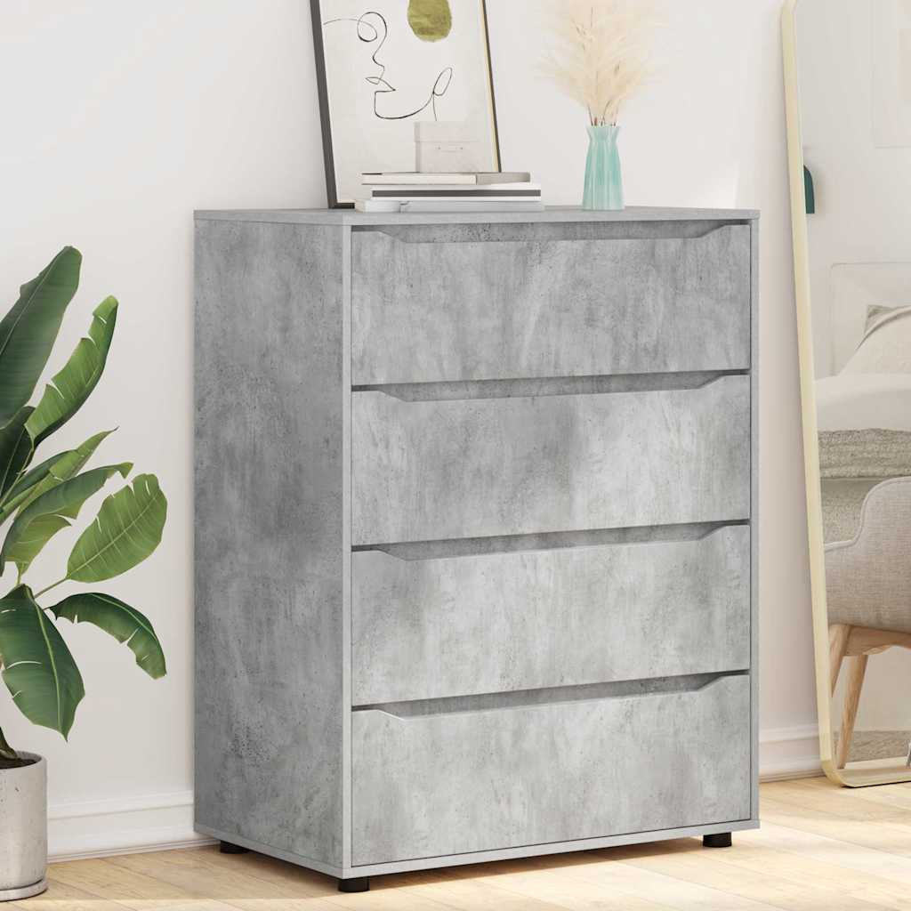 Storage Cabinets Concrete Grey 80 x 48 x 105 cm Engineered Wood