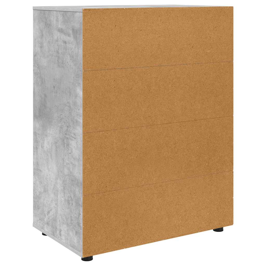 Storage Cabinets Concrete Grey 80 x 48 x 105 cm Engineered Wood