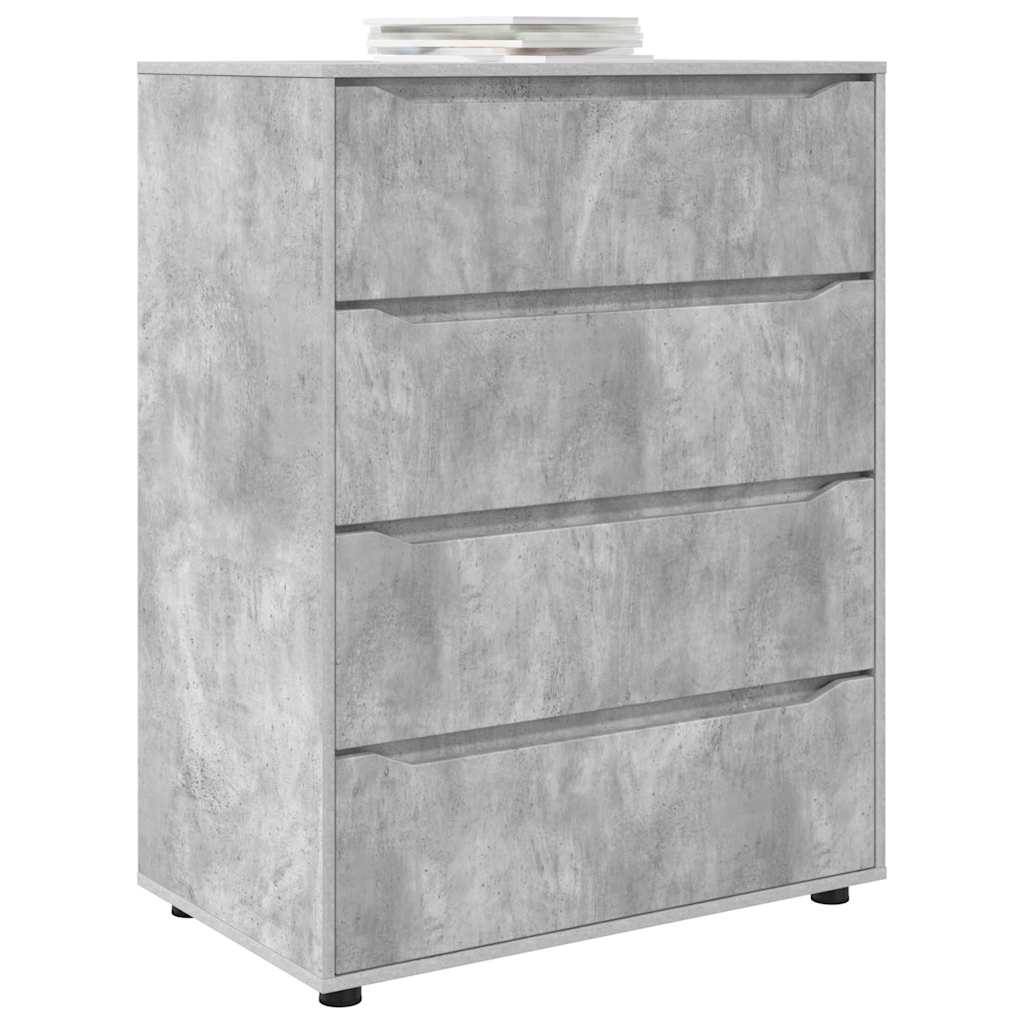 Storage Cabinets Concrete Grey 80 x 48 x 105 cm Engineered Wood