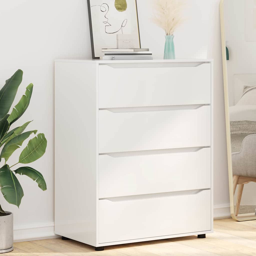 Storage Cabinets High Gloss White 80 x 48 x 105 cm