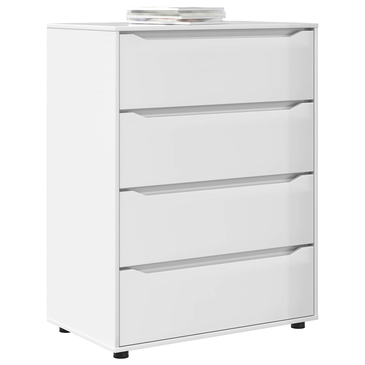 Storage Cabinets High Gloss White 80 x 48 x 105 cm