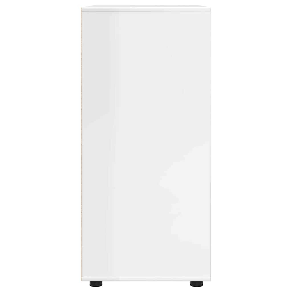 Storage Cabinets High Gloss White 80 x 48 x 105 cm