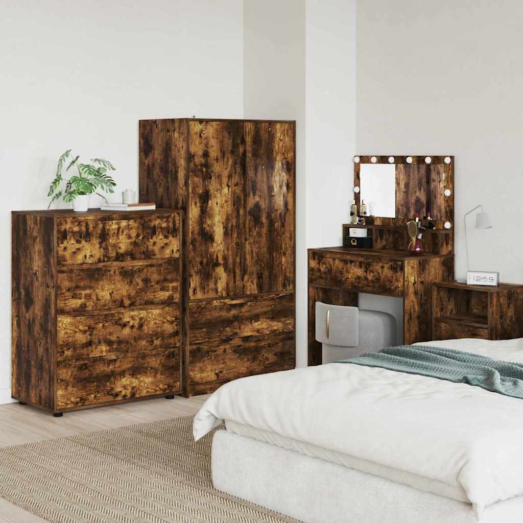 Storage Cabinets Smoked Oak 80 x 48 x 105 cm Engineered Wood