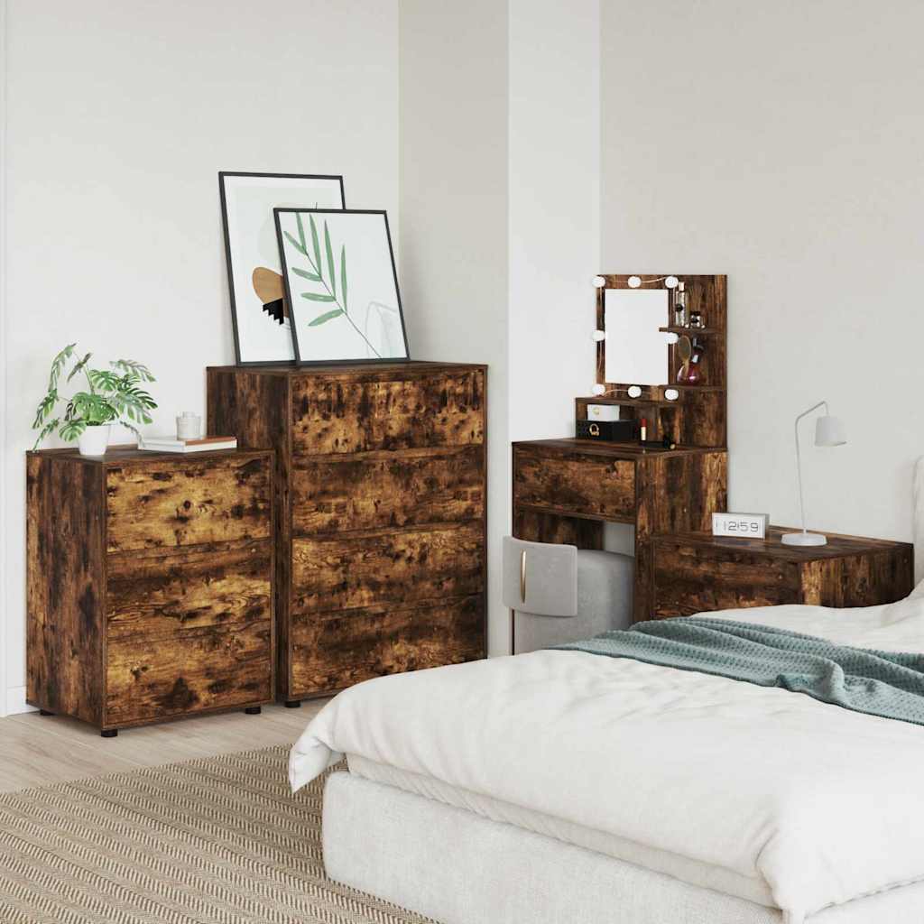 Storage Cabinets Smoked Oak 80 x 48 x 105 cm Engineered Wood