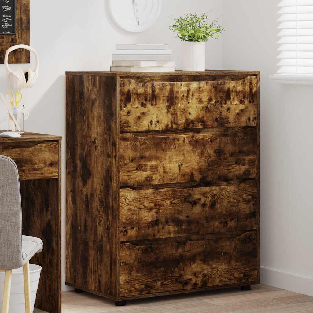 Storage Cabinets Smoked Oak 80 x 48 x 105 cm Engineered Wood