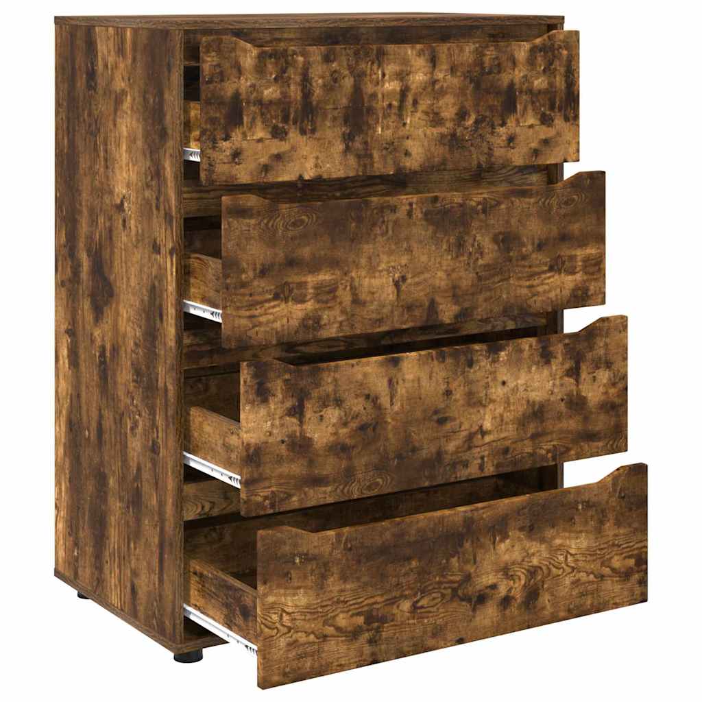 Storage Cabinets Smoked Oak 80 x 48 x 105 cm Engineered Wood