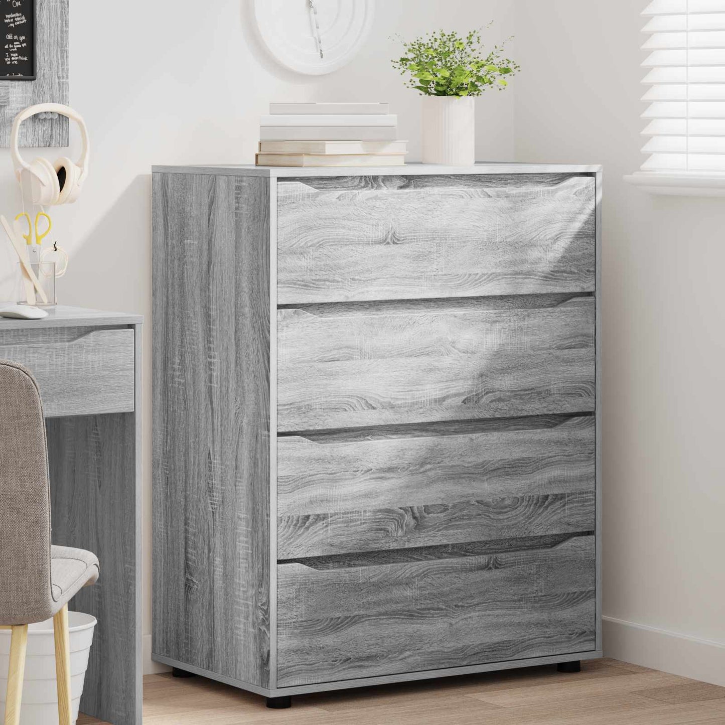 Storage Cabinets Grey Sonoma 80 x 48 x 105 cm Engineered Wood
