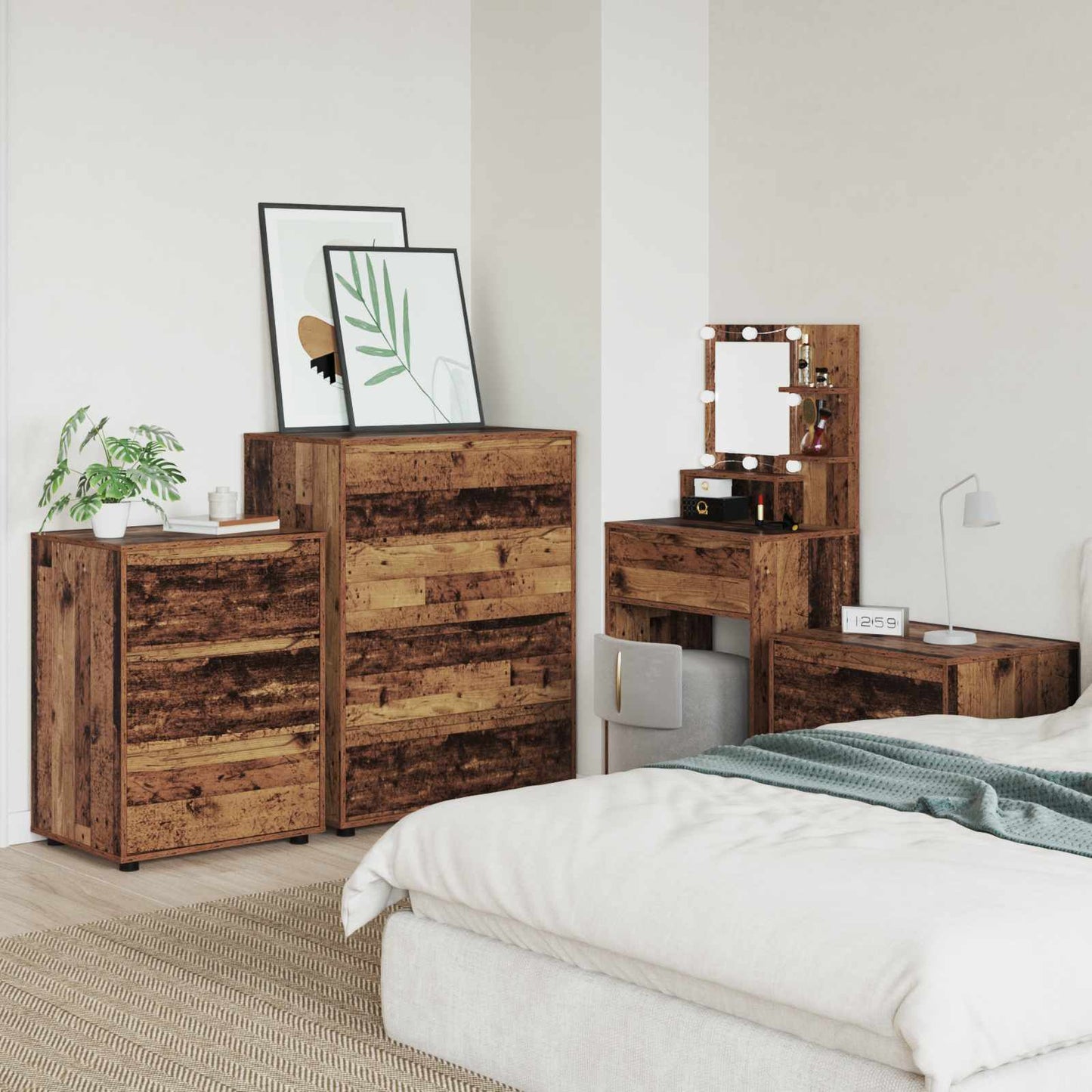 Storage Cabinets Old Wood 80 x 48 x 105 cm Engineered Wood