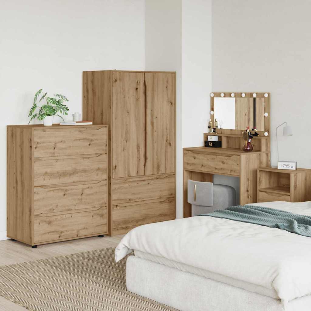 Storage Cabinets Artisan Oak 80 x 48 x 105 cm Engineered Wood