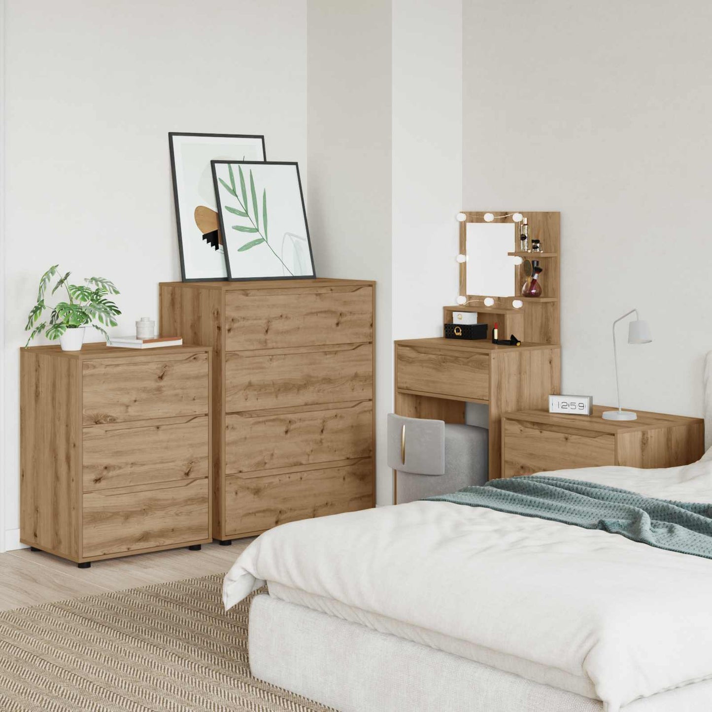 Storage Cabinets Artisan Oak 80 x 48 x 105 cm Engineered Wood