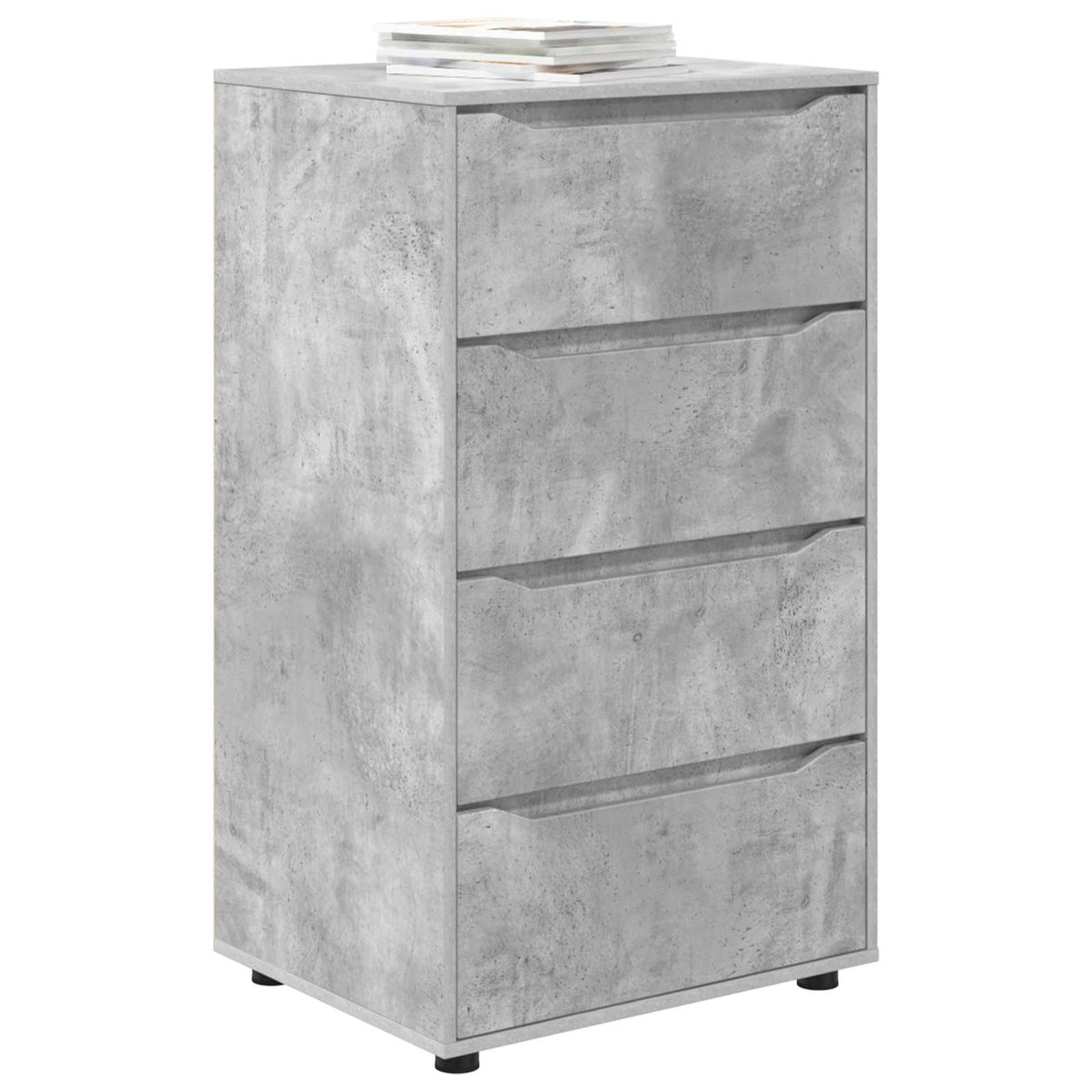 Storage Cabinets 60 x 48 x 105 cm Engineered Wood Concrete Grey