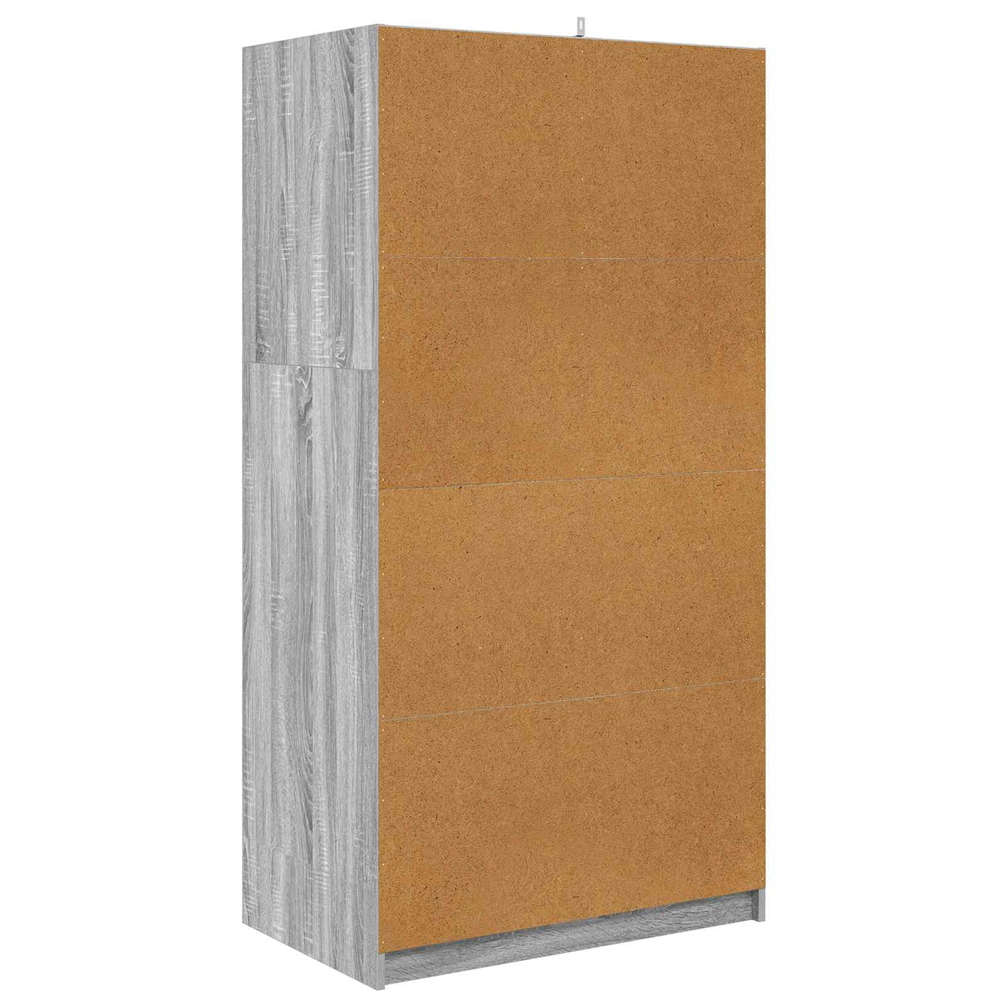 Wardrobe Manual Grey Sonoma 79.5 x 49 x 156 cm Engineered Wood