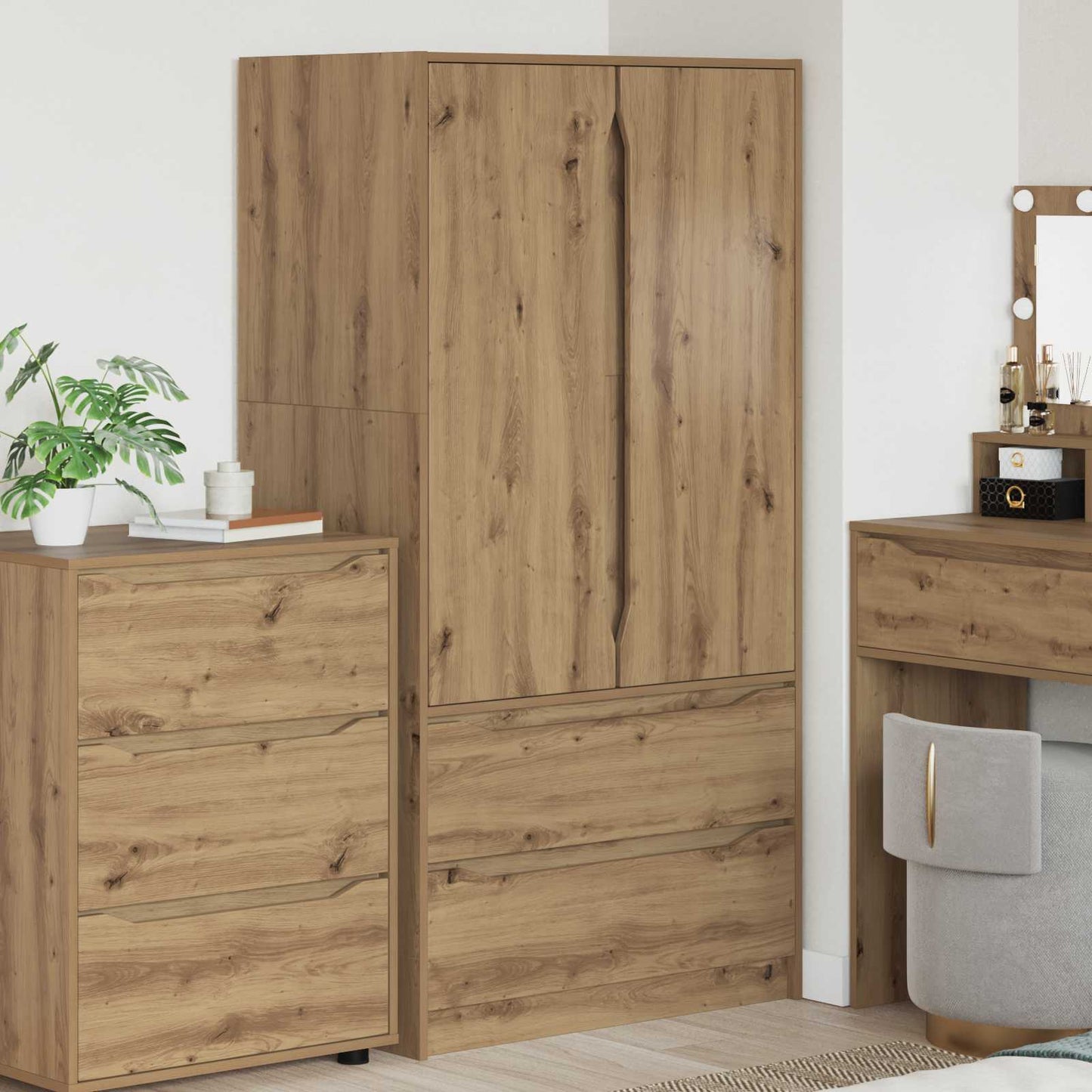 Wardrobe Artisan Oak 79.5 x 49 x 156 cm Engineered Wood