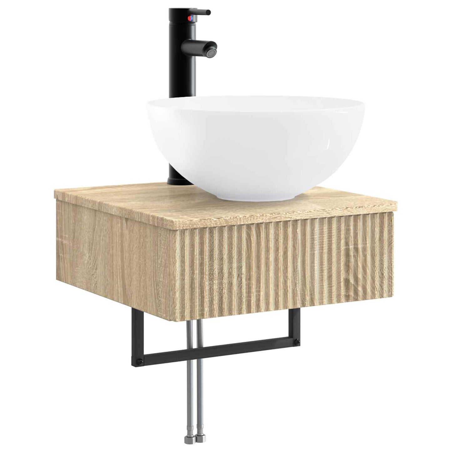 Bathroom Cabinet Set 5 pcs Sonoma Oak 40 x 10.5 x 60.5 cm