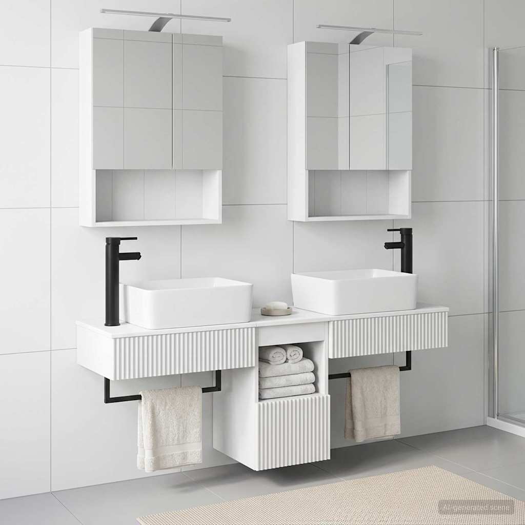 Bathroom Cabinet Set 5 pcs White 50 x 14.5 x 70 cm