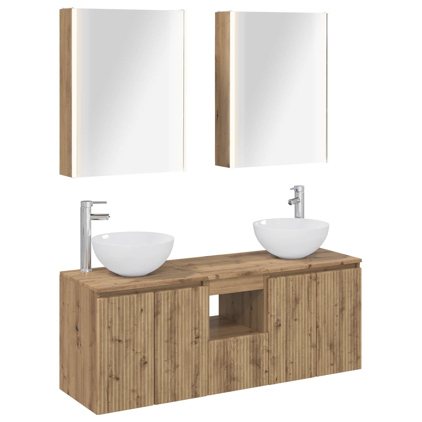 Bathroom Cabinet Set 5 pcs Artisan Oak 53 x 15.5 x 70 cm