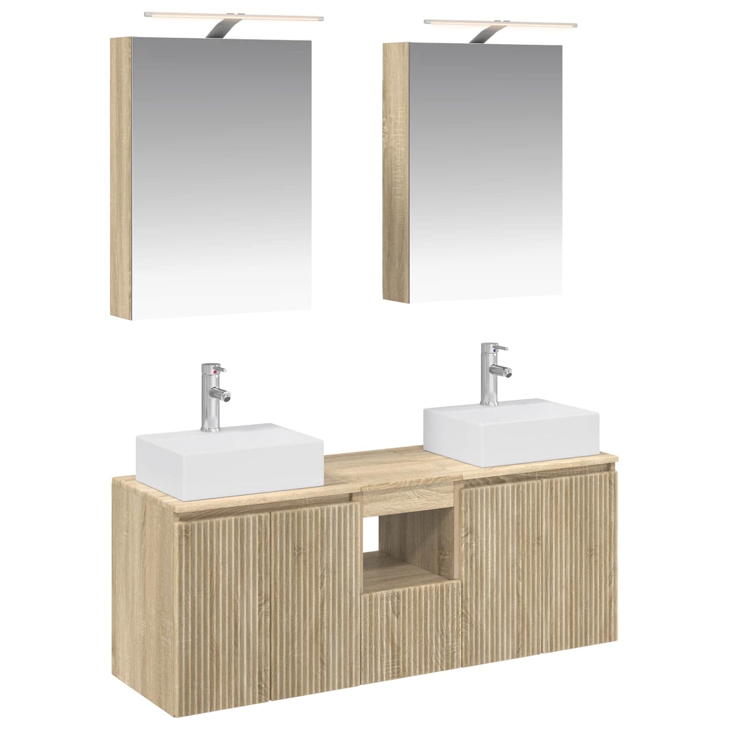 Bathroom Cabinet Set 5 pcs Sonoma Oak Engineered Wood