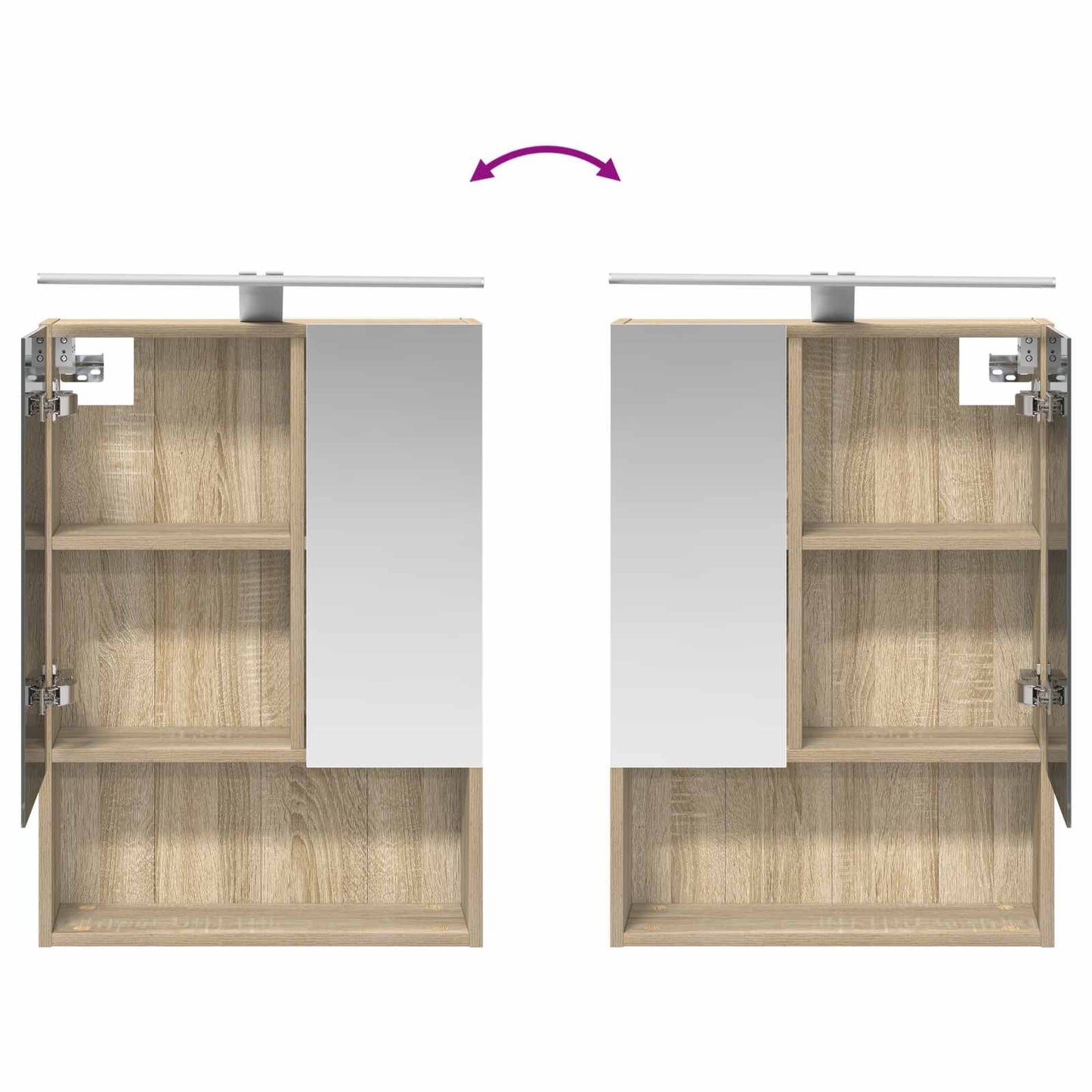 Bathroom Cabinet Set 5 pcs Sonoma Oak Engineered Wood