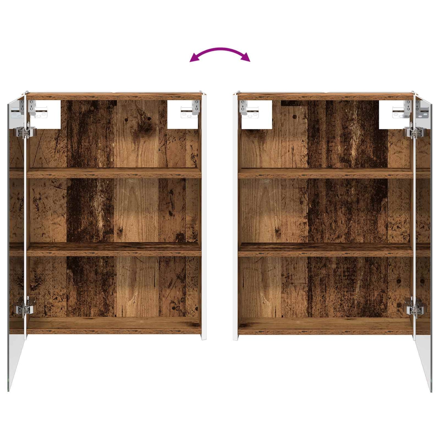 Bathroom Cabinet Set 5 pcs Old Wood Engineered Wood