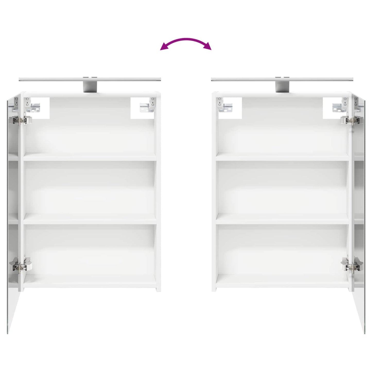 Bathroom Cabinet Set 5 pcs White Engineered Wood