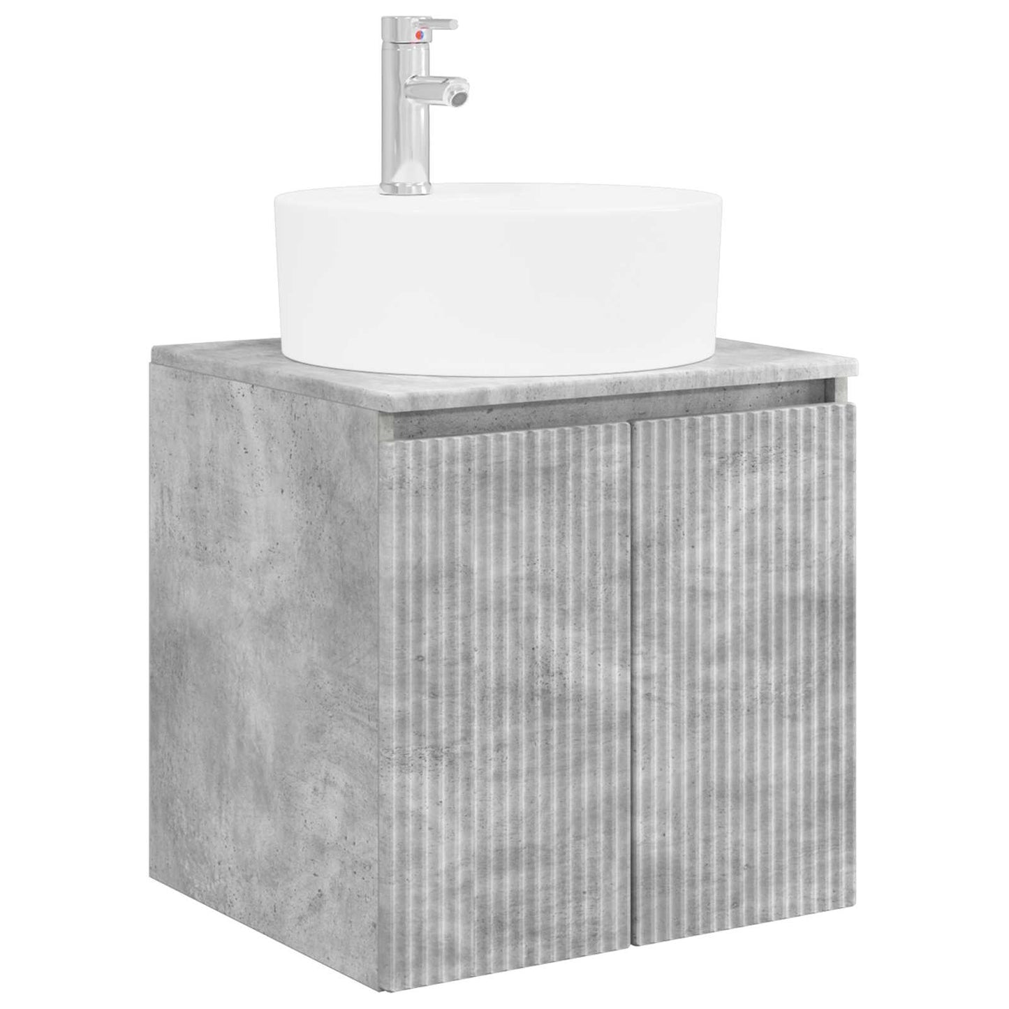 Bathroom Cabinet Set 5 pcs Concrete Grey Engineered Wood
