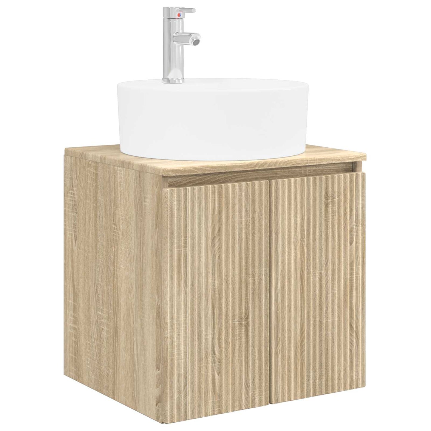 Bathroom Cabinet Set 4 pcs Sonoma Oak Engineered Wood