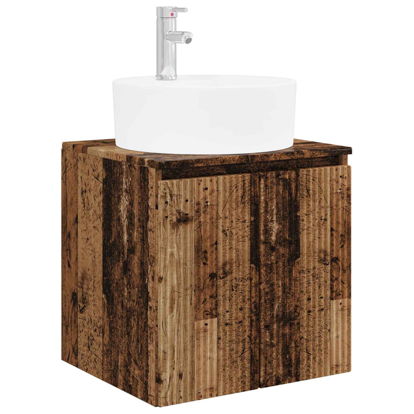Bathroom Cabinet Set 4 pcs Old Wood Engineered Wood