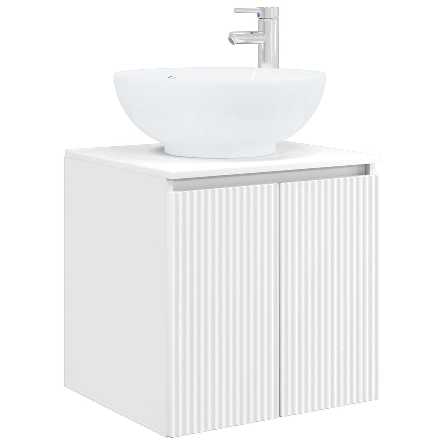 Bathroom Cabinet Set 4 pcs White Engineered Wood