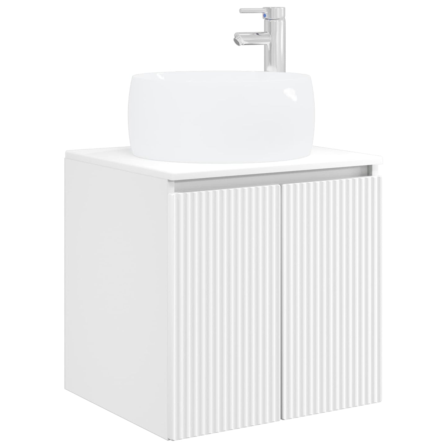 Bathroom Cabinet Set 5 pcs White Engineered Wood