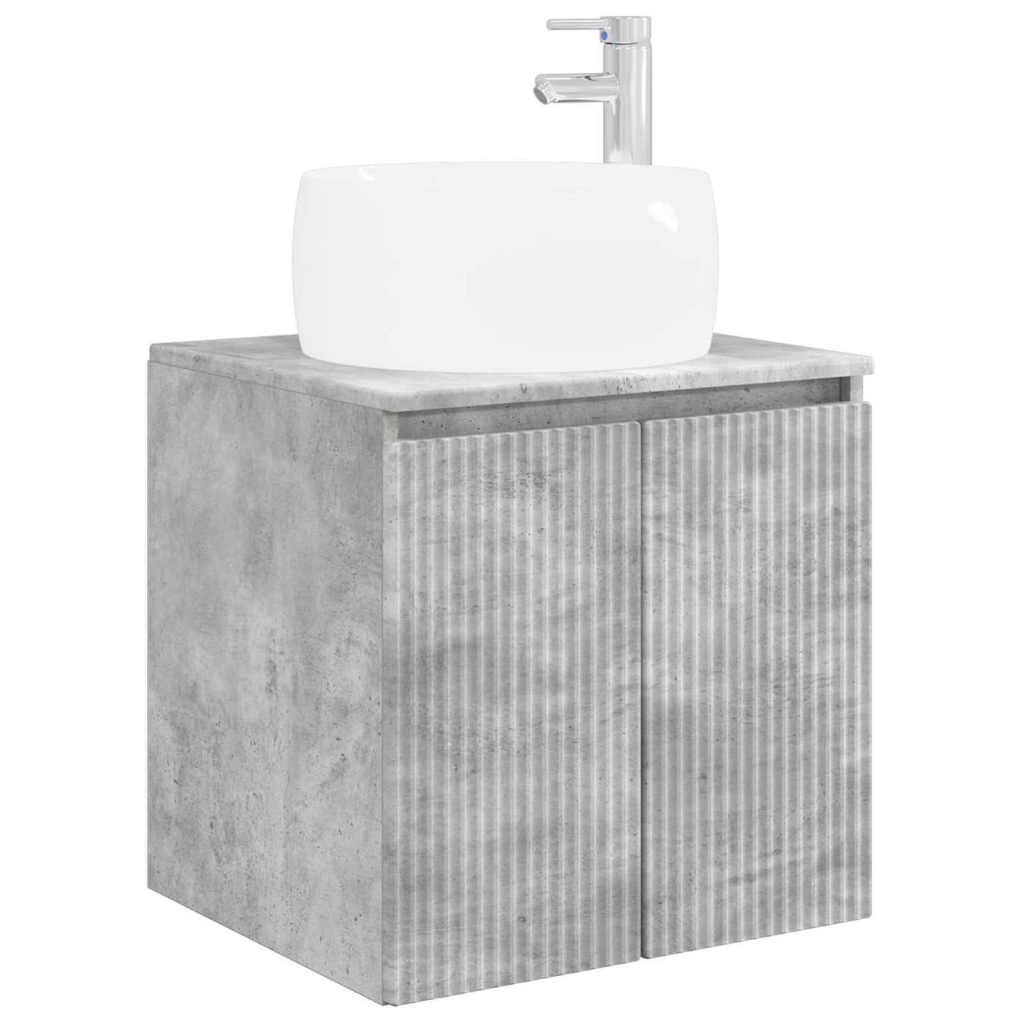 Bathroom Cabinet Set 5 pcs Concrete Grey Engineered Wood