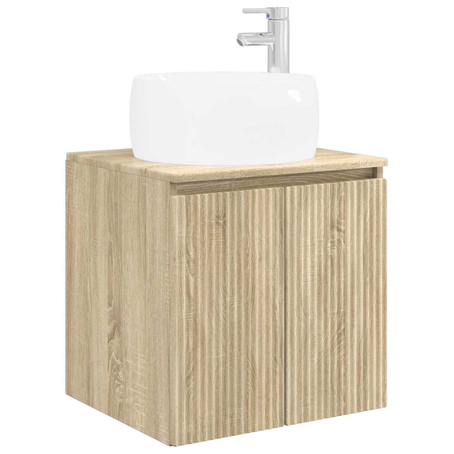 Bathroom Cabinet Set 4 pcs Sonoma Oak Engineered Wood