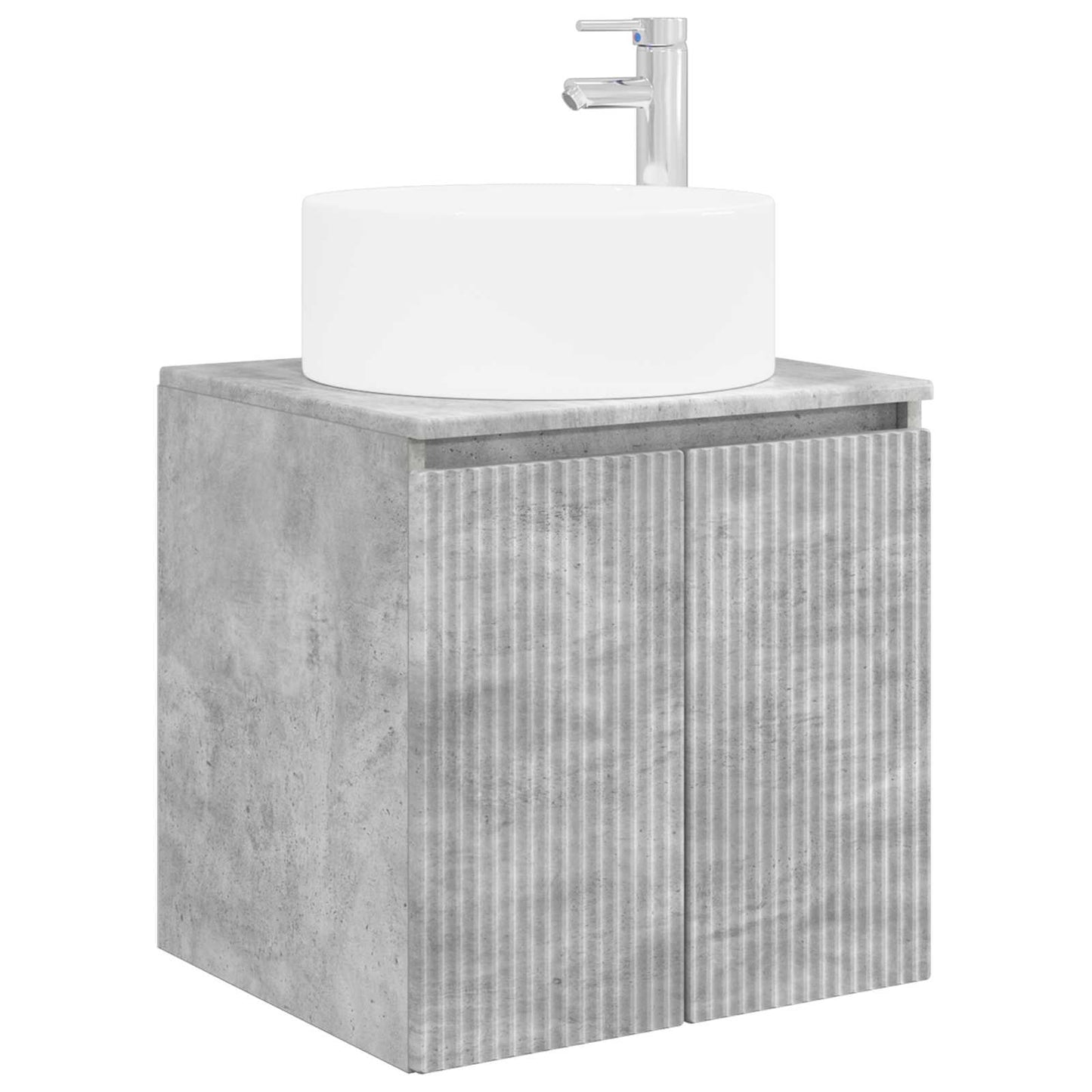 Bathroom Cabinet Set 4 pcs Concrete Grey 103.5 x 15.5 x 70 cm