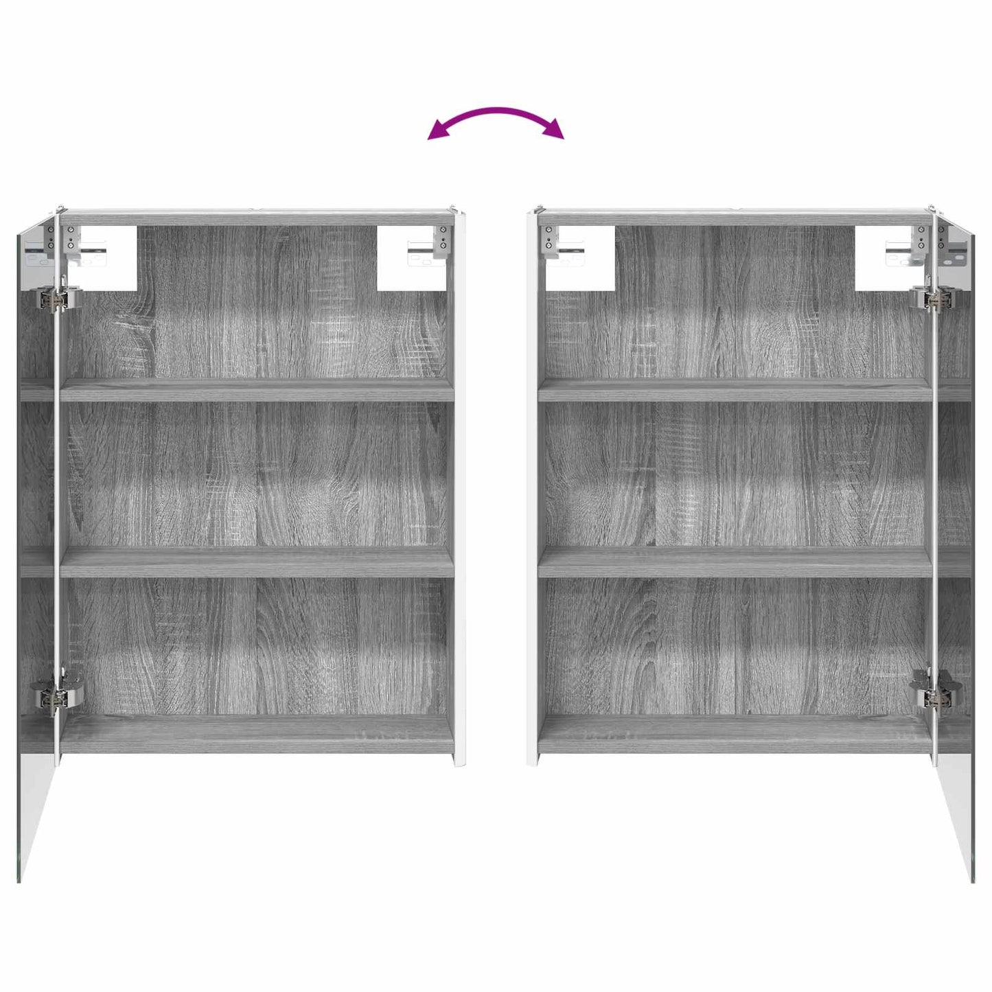 Bathroom Cabinet Set 5 pcs Grey Sonoma 53 x 15.5 x 70 cm