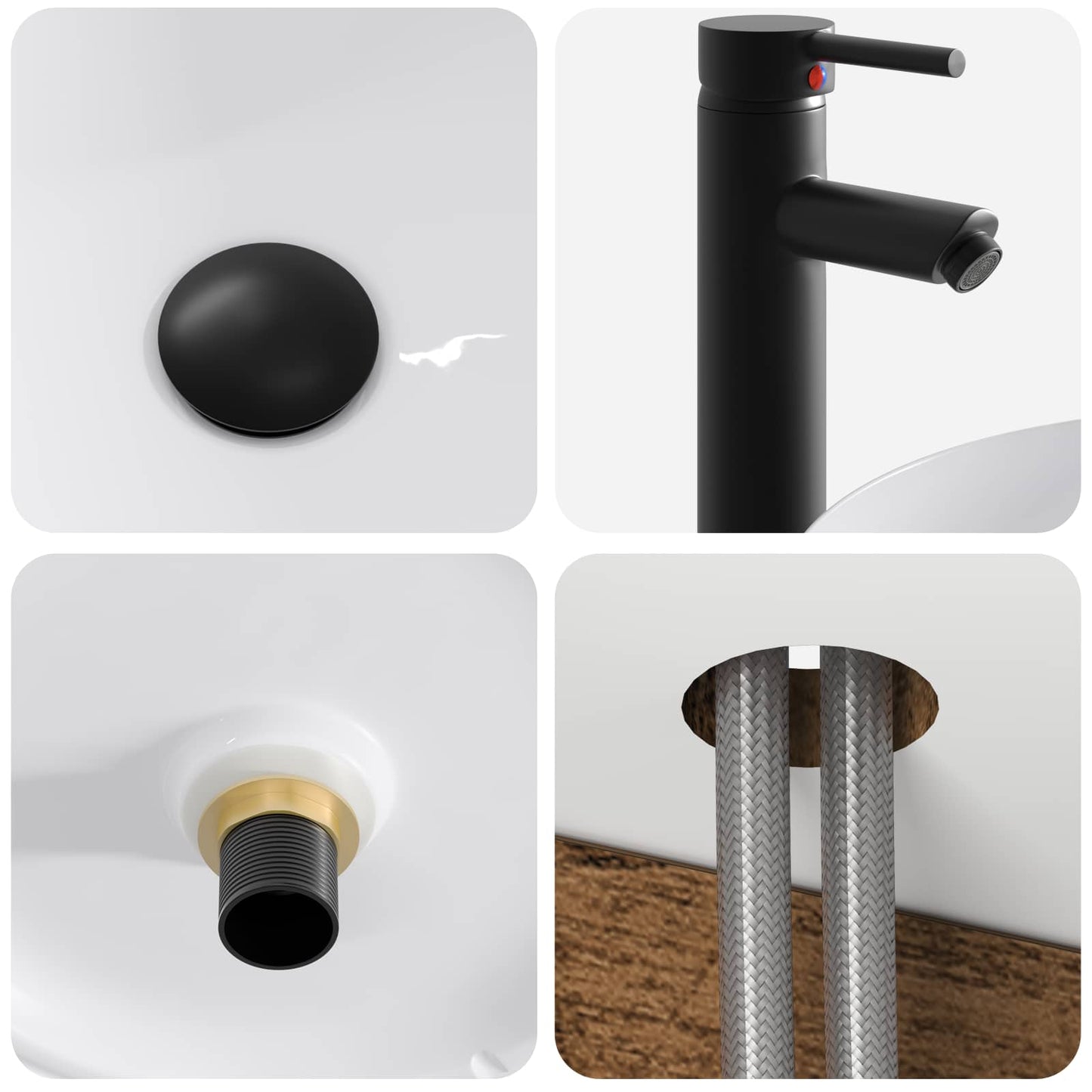 Bathroom Cabinet Set 5 pcs Old Wood 53 x 15.5 x 70 cm