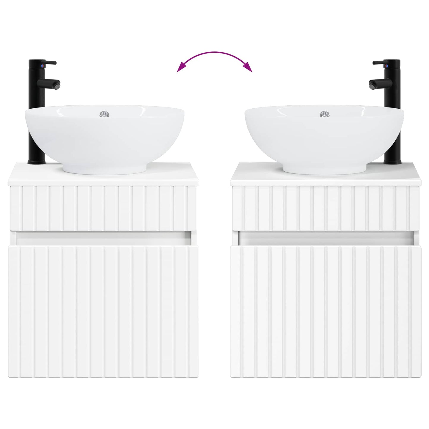 Bathroom Cabinet Set 4 pcs White 103.5 x 15.5 x 70 cm