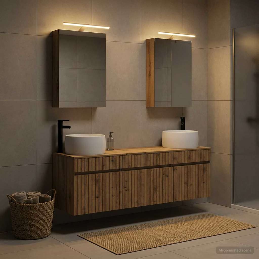 Bathroom Cabinet Set 5 pcs Artisan Oak 50 x 14.5 x 70 cm
