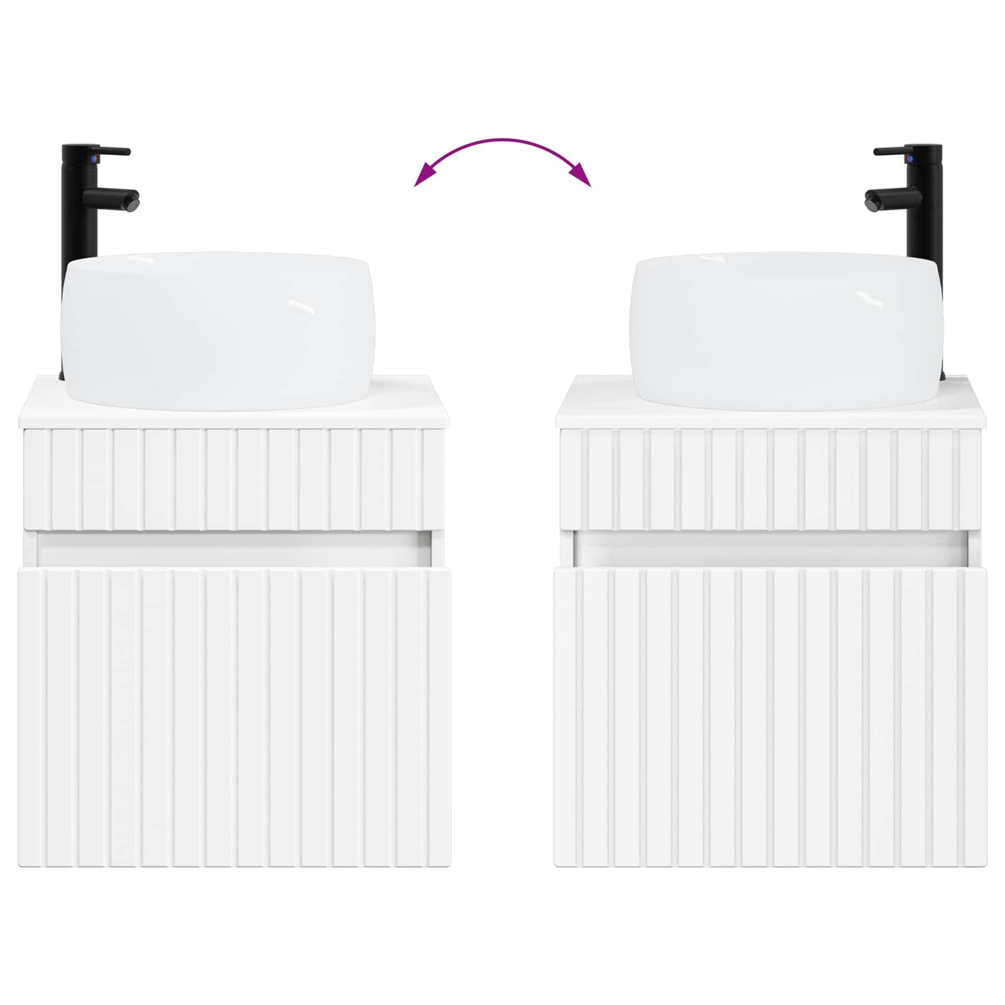 Bathroom Cabinet Set 5 pcs White 50 x 14.5 x 70 cm