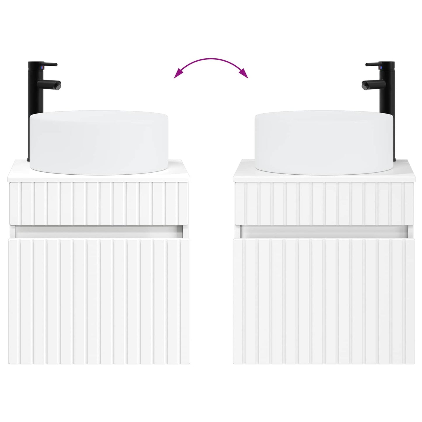 Bathroom Cabinet Set 4 pcs White 103.5 x 15.5 x 70 cm