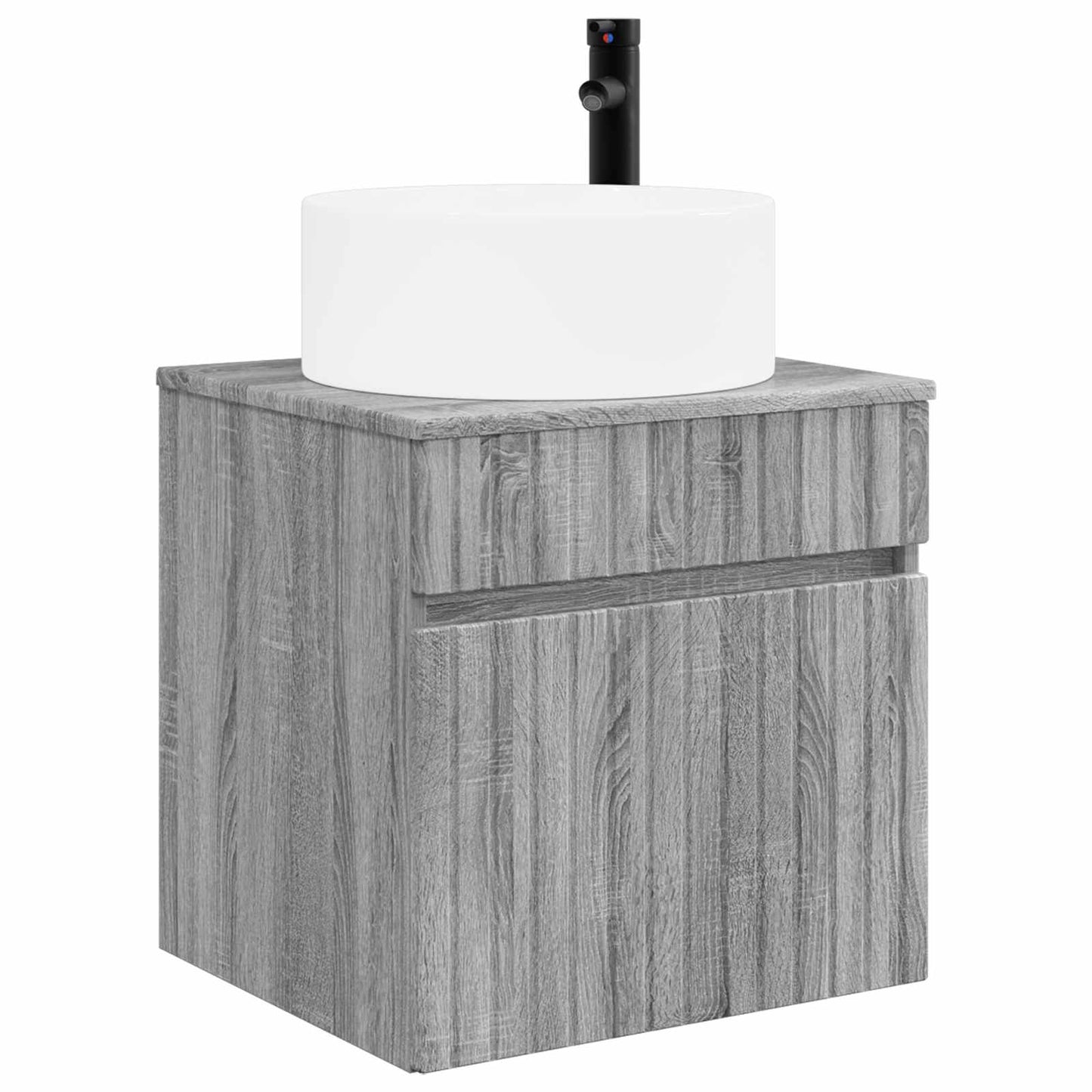 Bathroom Cabinet Set 4 pcs Grey Sonoma 103.5 x 15.5 x 70 cm