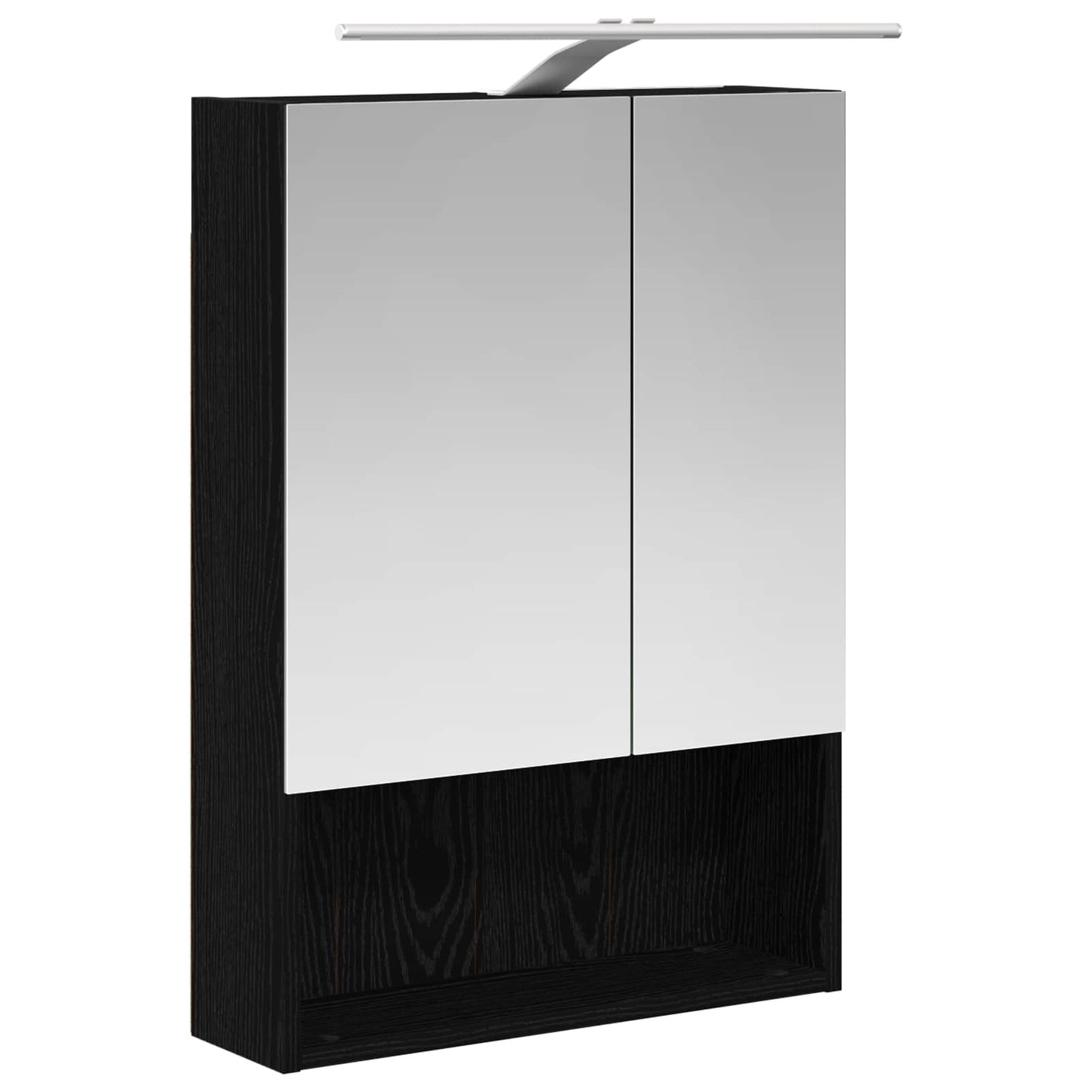 Bathroom Cabinet Set 5 pcs Black Oak 50 x 14.5 x 70 cm