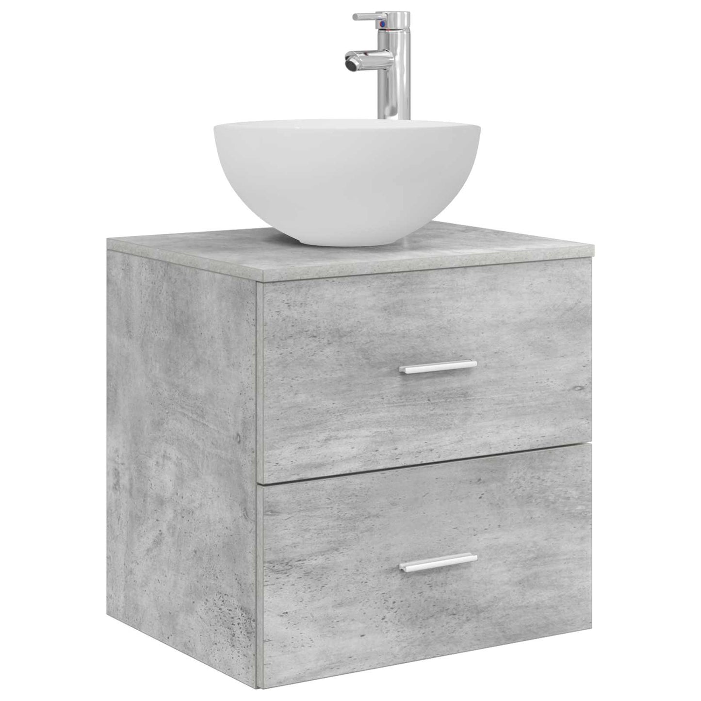 Bathroom Furniture Set 5 pcs Concrete Grey