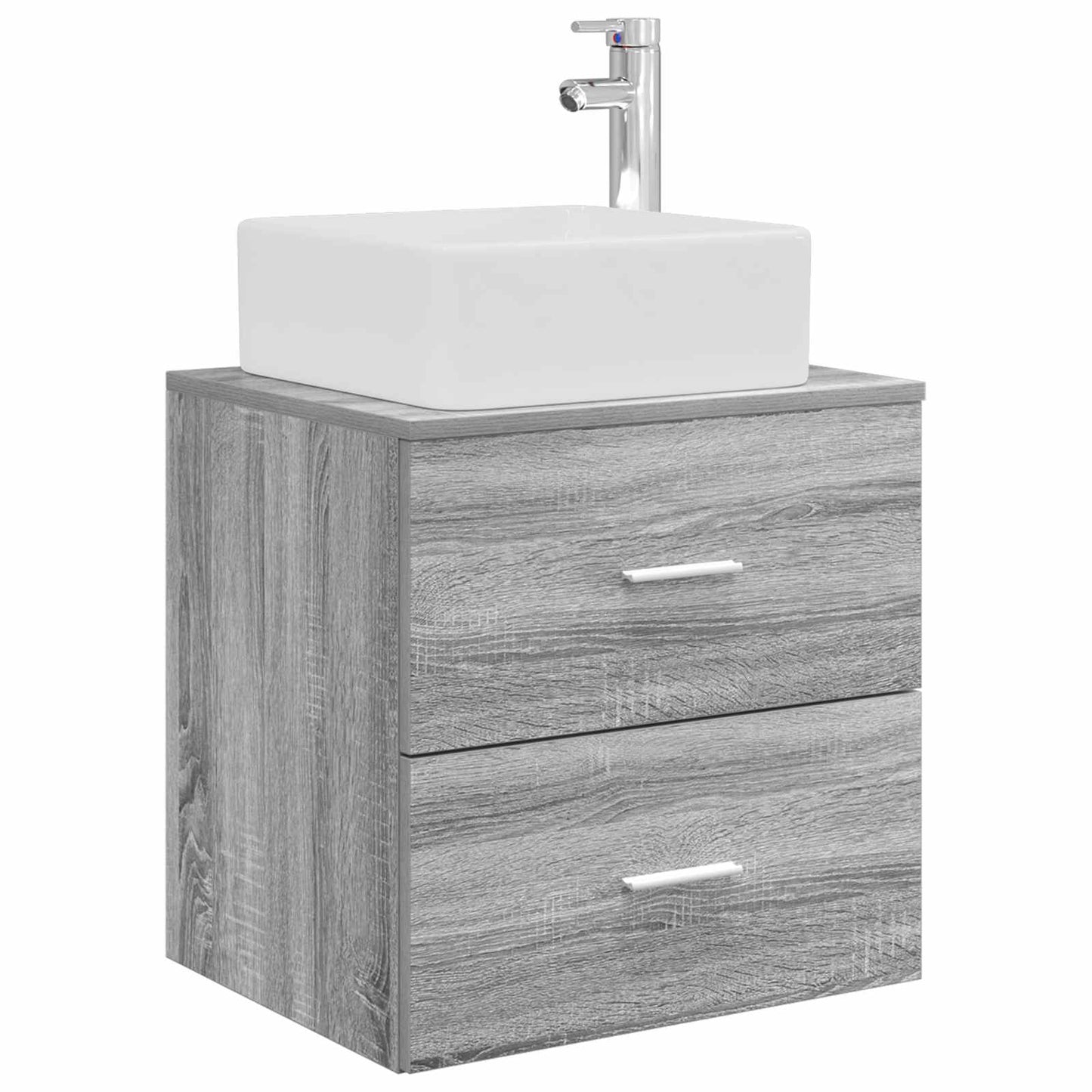 Bathroom Furniture Set 4 pcs Grey Sonoma