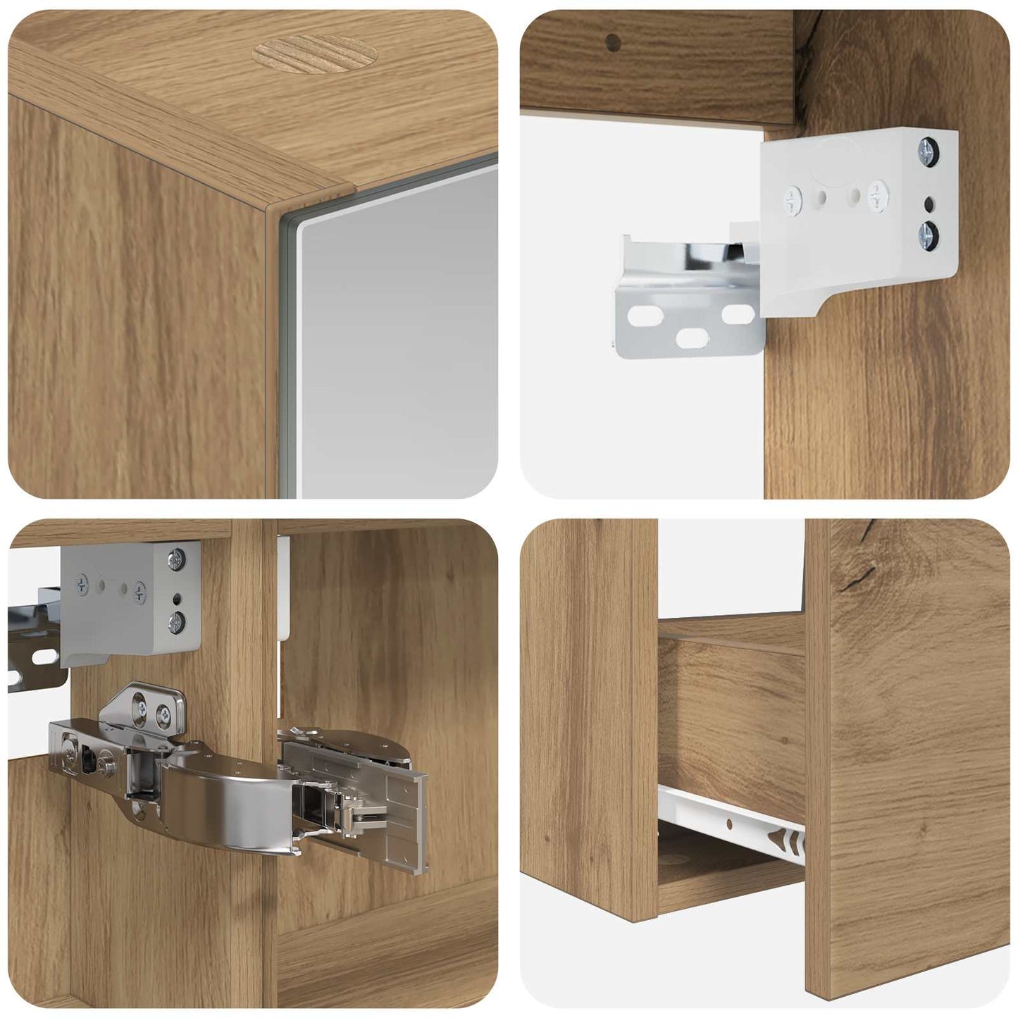 Bathroom Furniture Set 5 pcs Artisan Oak