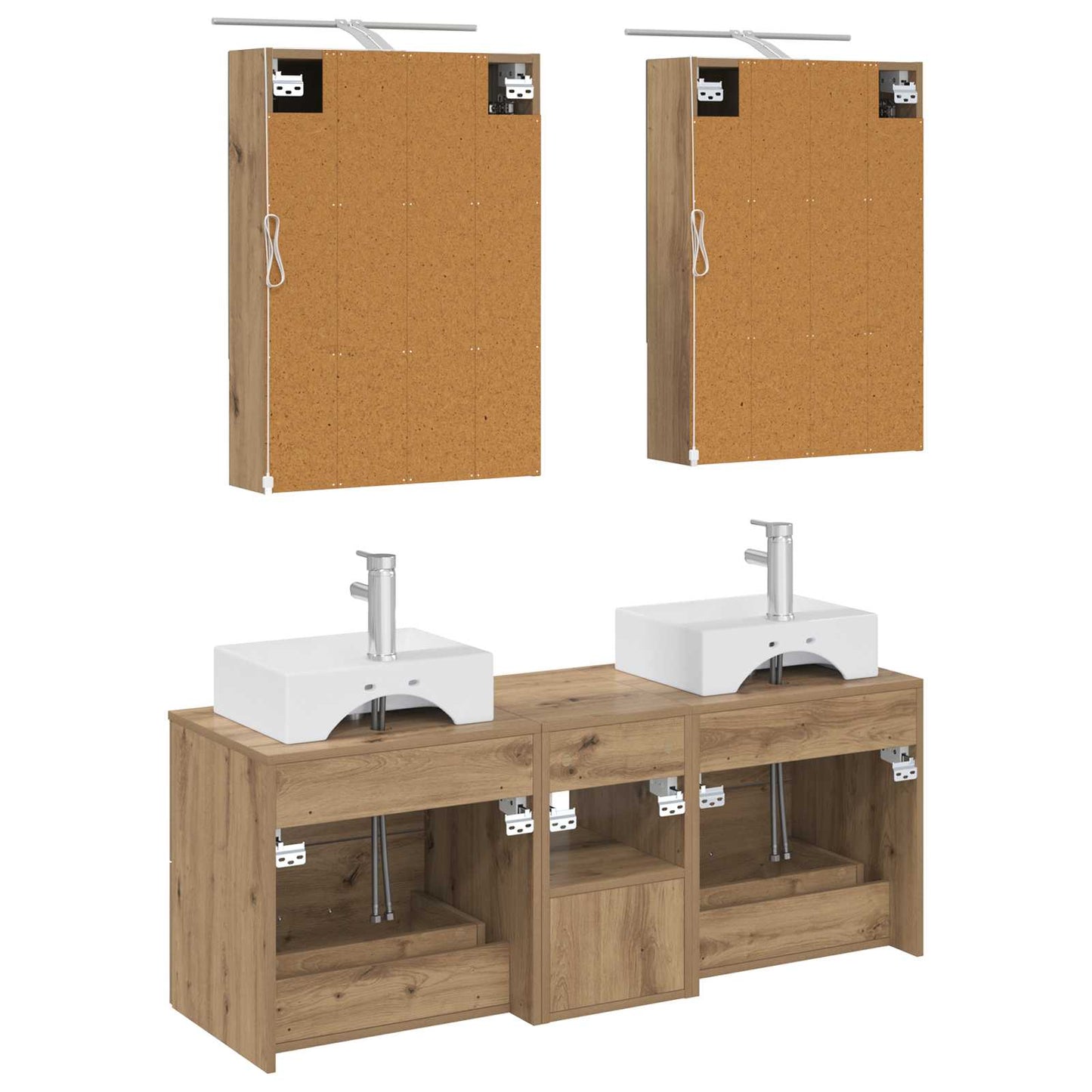 Bathroom Furniture Set 5 pcs Artisan Oak