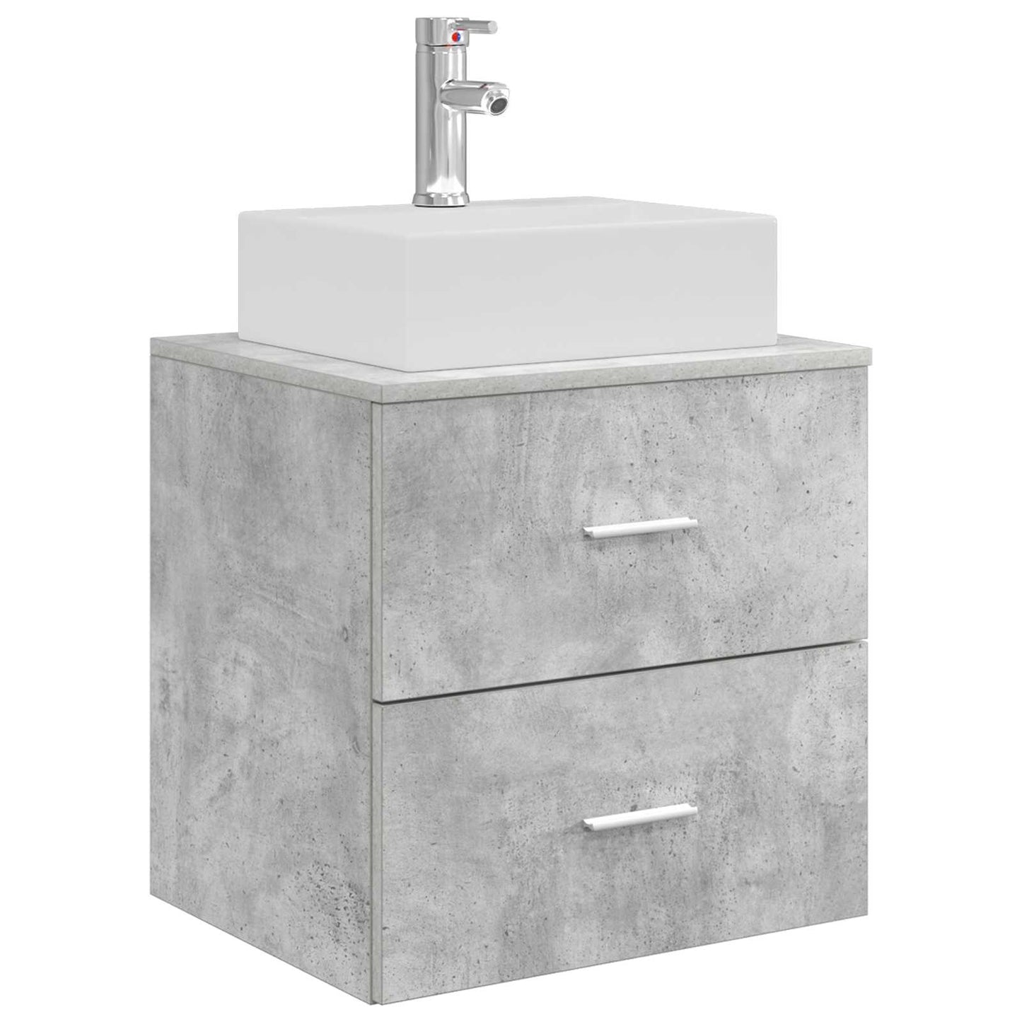 Bathroom Furniture Set 5 pcs Concrete Grey