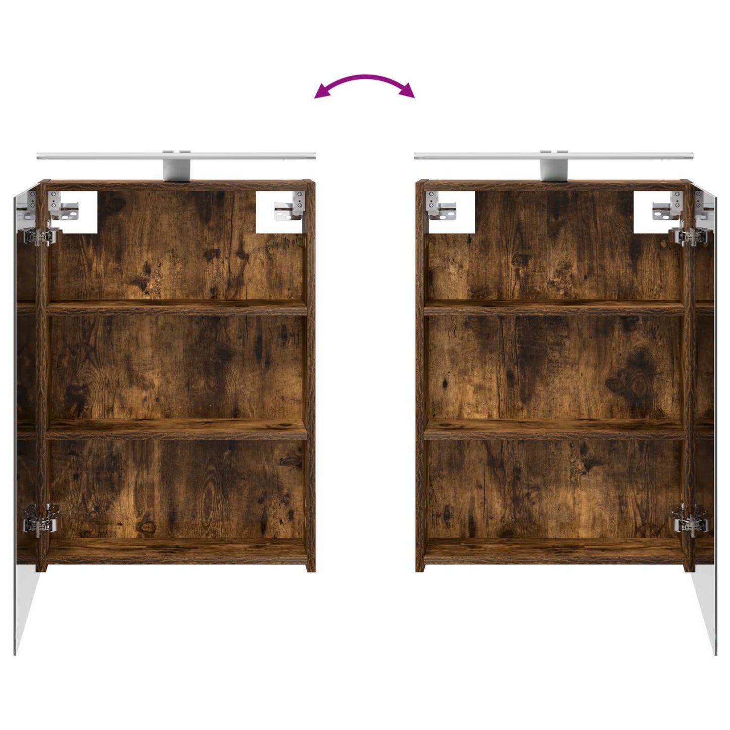 Bathroom Furniture Set 5 pcs Smoked Oak