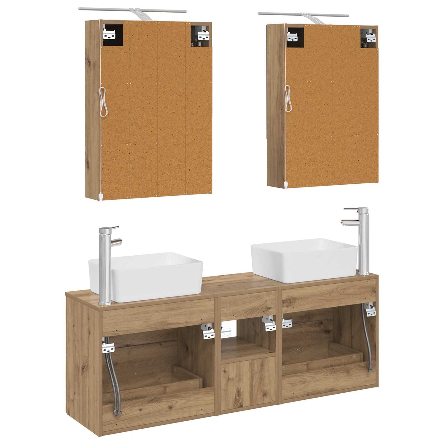 Bathroom Furniture Set 5 pcs Artisan Oak